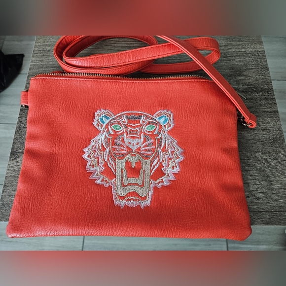 Crossbody purse, Small, Orange - Picture 1 of 3